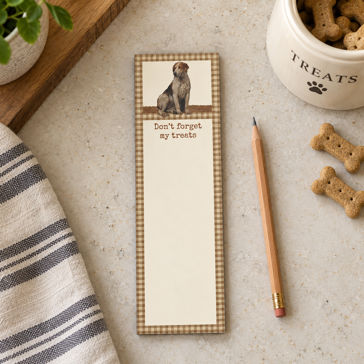 Don't Forget My Treats Magnetic List Pad