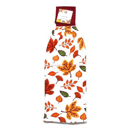 Fall Button-Loop Hanging Kitchen Towel