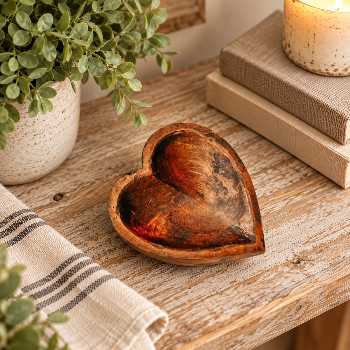 Heirloom Heart Dough Bowl