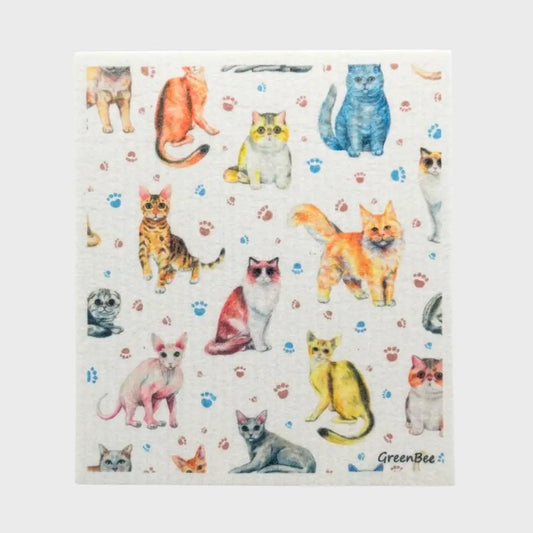 Kitty Cats Swedish Dishcloth