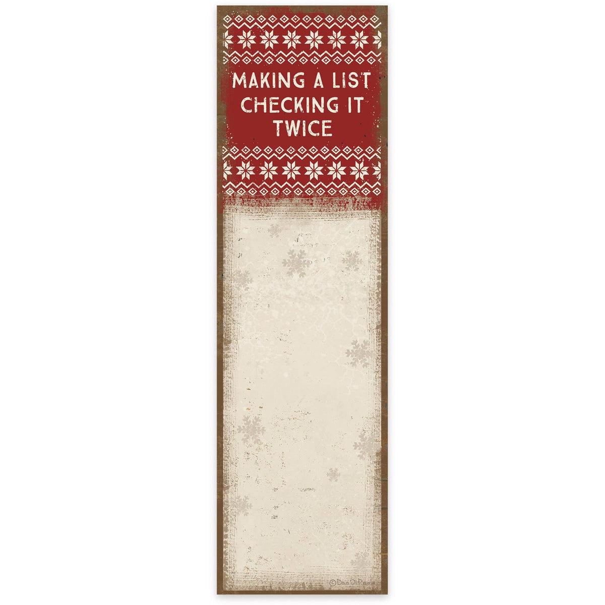 Checking It Twice Magnetic List Pad