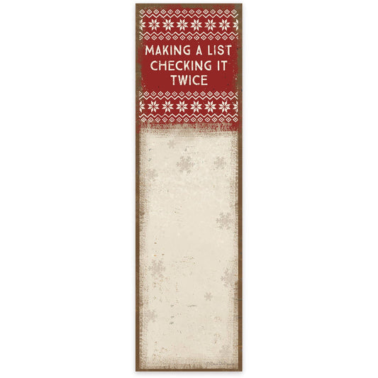 Checking It Twice Magnetic List Pad