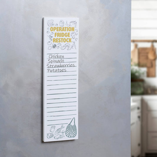 Operation Fridge Restock Magnetic List Pad