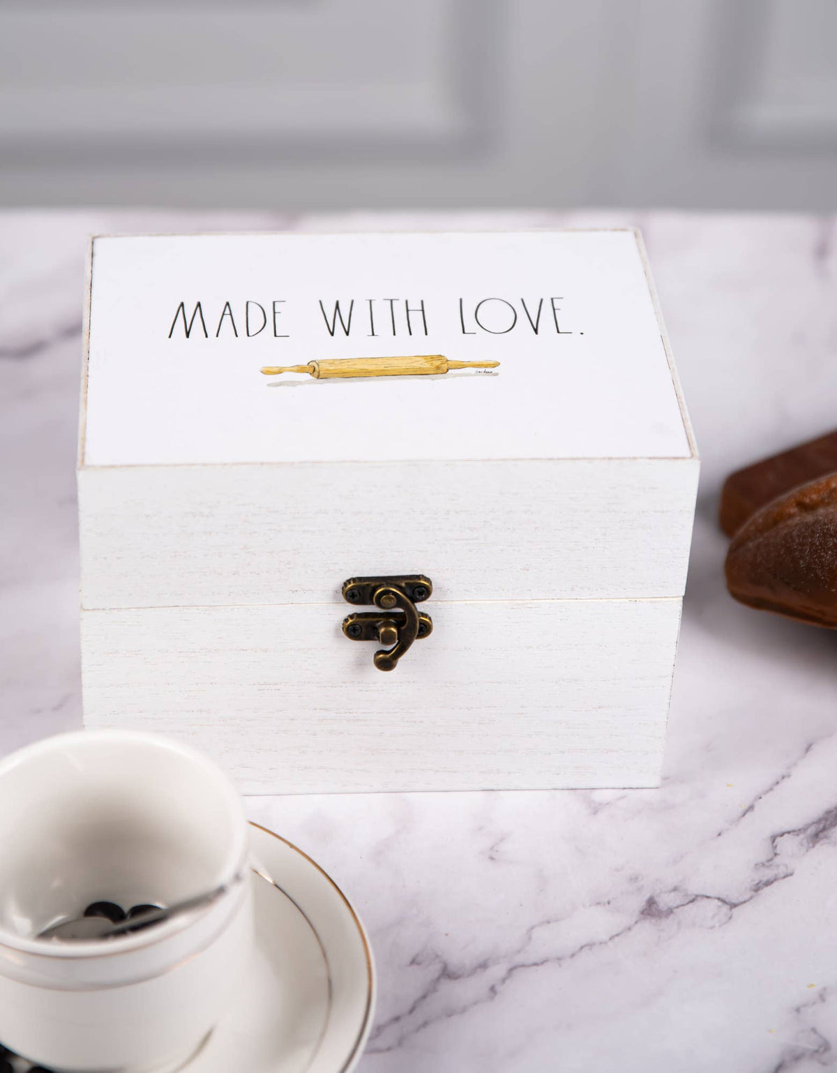 Made With Love Wooden Recipe Box