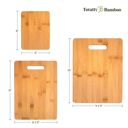 3-Piece Bamboo Cutting Board Set