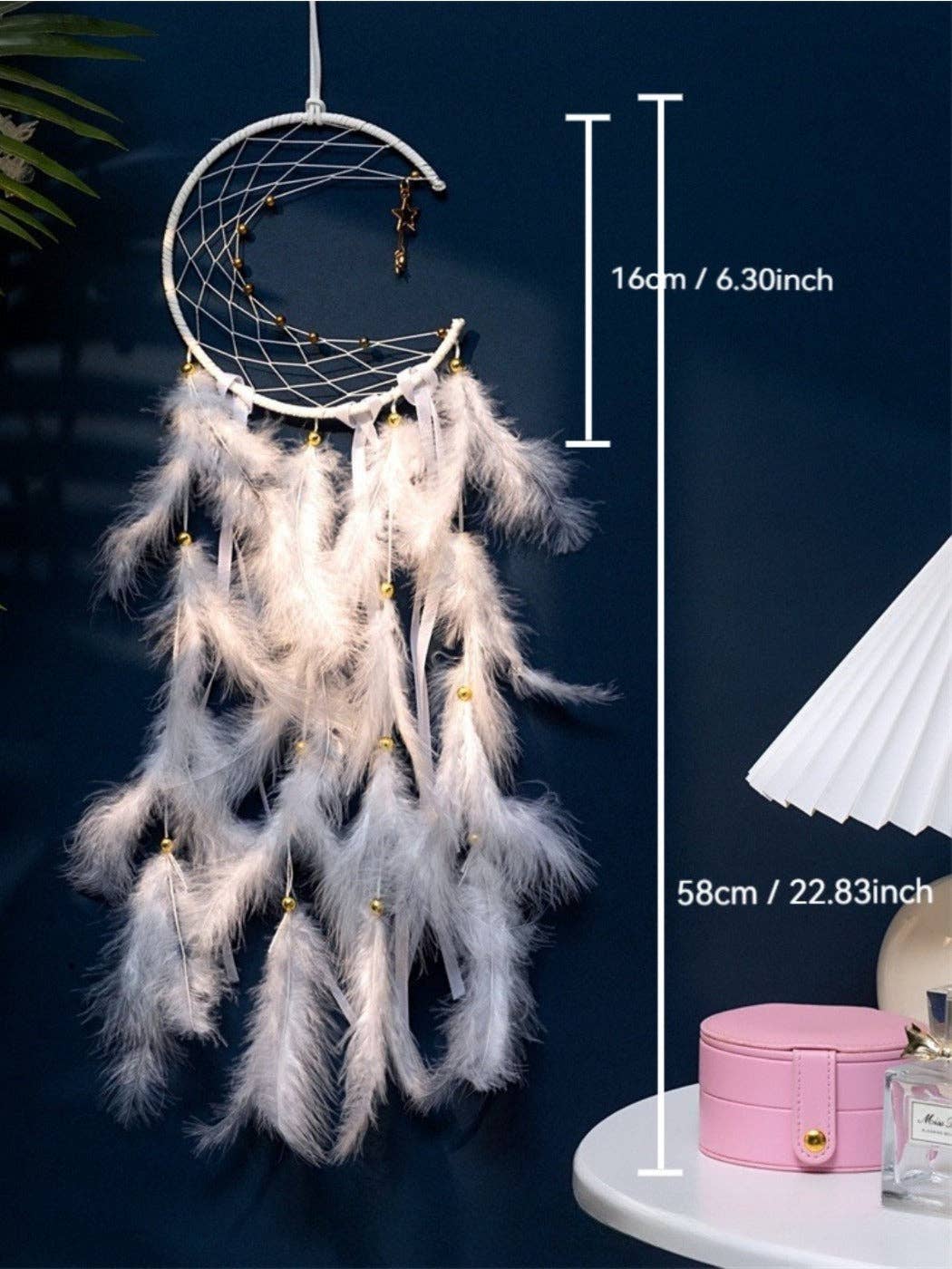 Moonlit Wishes Dreamcatcher Wind Chime