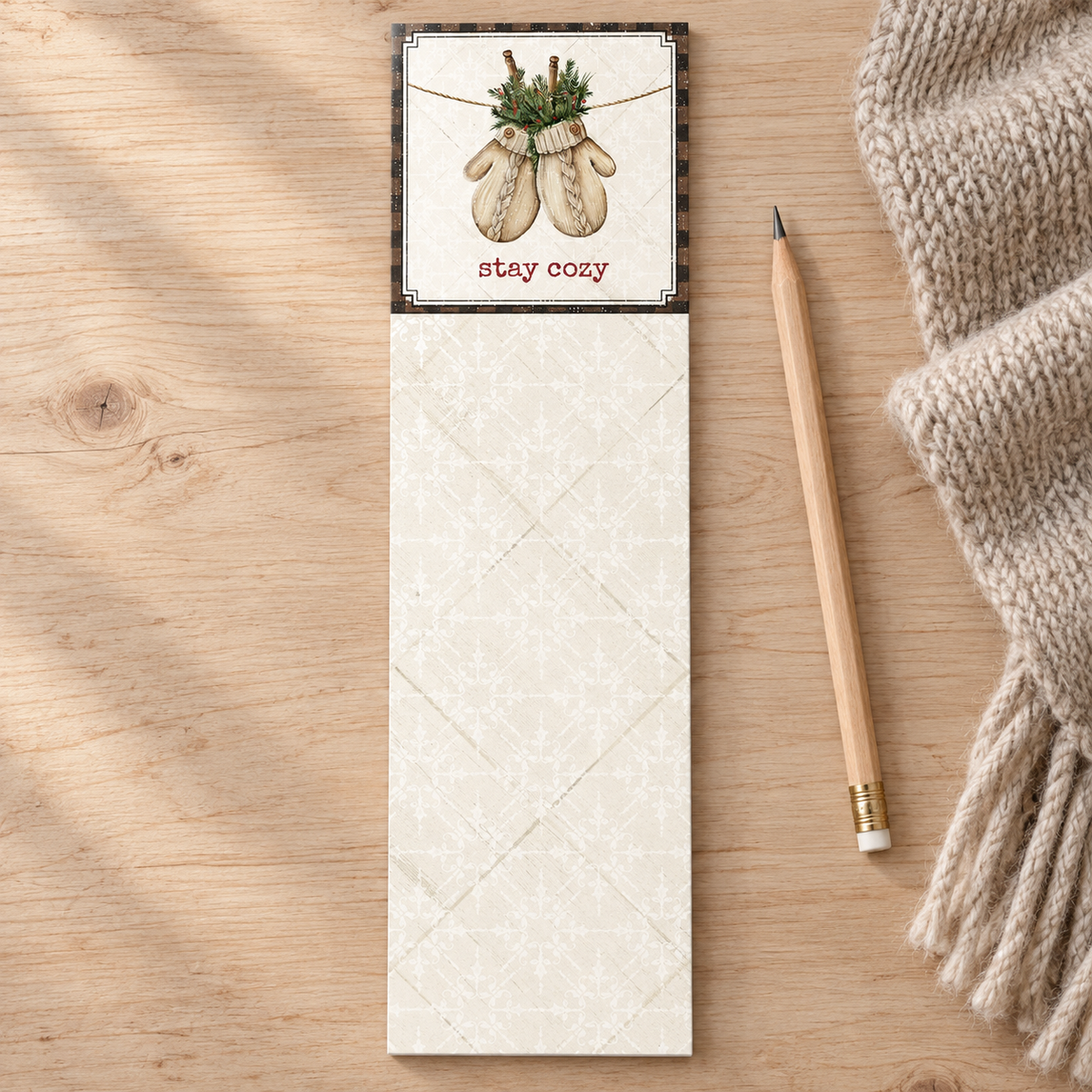 Stay Cozy Magnetic List Pad