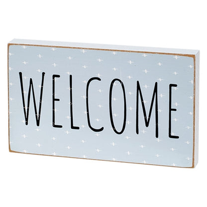 Welcome & Daisy Wooden Blocks Set
