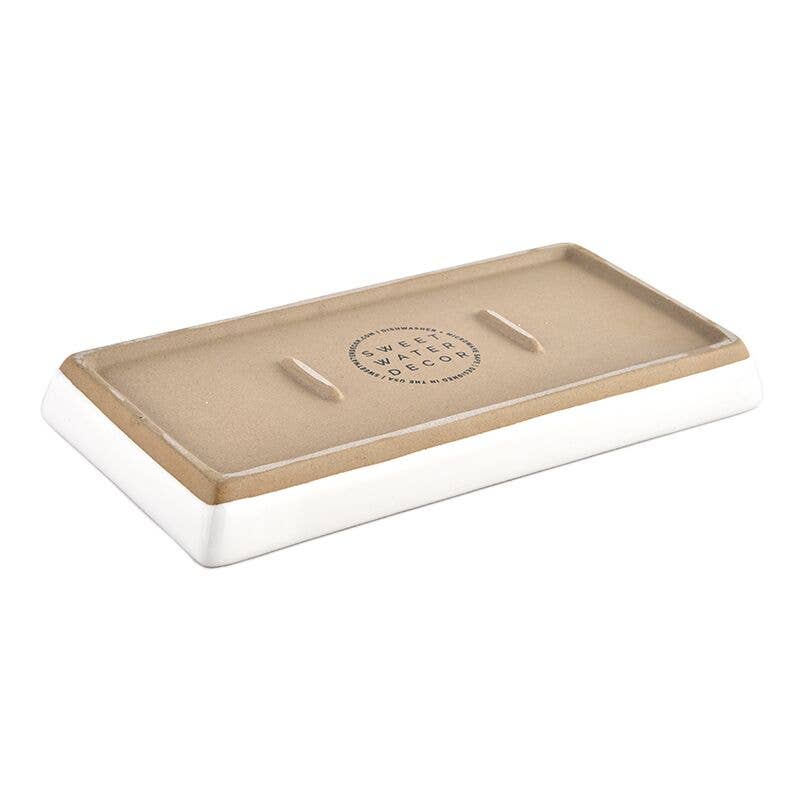 Simply White Stoneware Tray